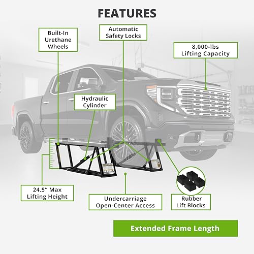 Bundle 8000TLX Portable Car Lift