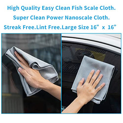 Nano Streak Free Magic Microfiber Cleaning Cloths Easy Clean Nanoscale (2 Count)