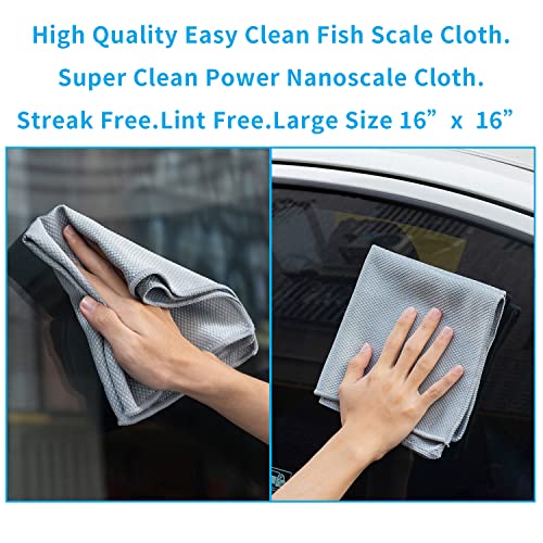 Streak Free Miracle Cleaning Cloths Easy Clean Nanoscale (2 Count)