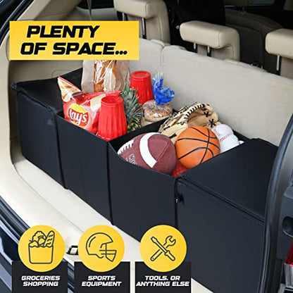 Auto Trunk Organizer With Insulated Cooler Compartments X (4 Count)