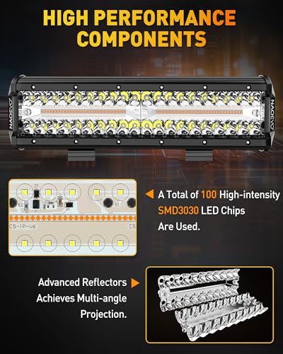 12 Inch LED Light Bar with Wiring Harness