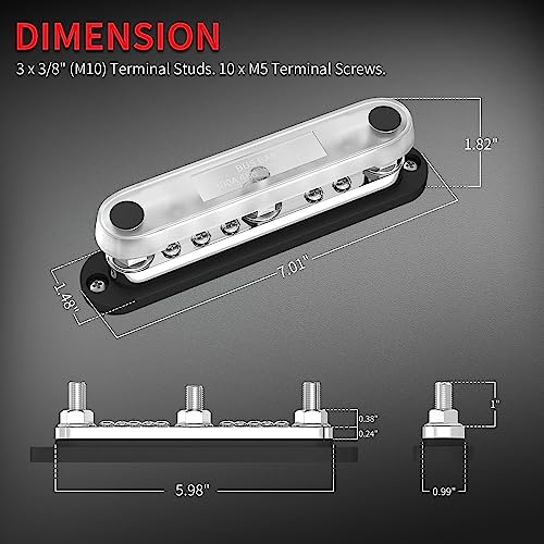 300A Copper Bus Bar 12V
