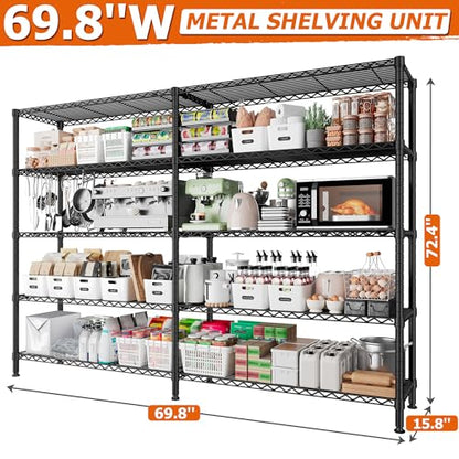 5 Tier Heavy Duty Storage Shelving Unit