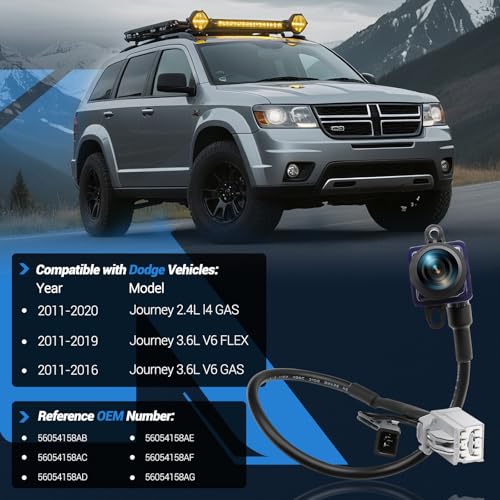 Rear View Backup Camera Compatible with Dodge Journey 2011