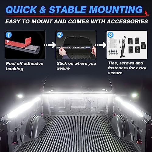 3Pcs 60 Inch Truck Bed Lights