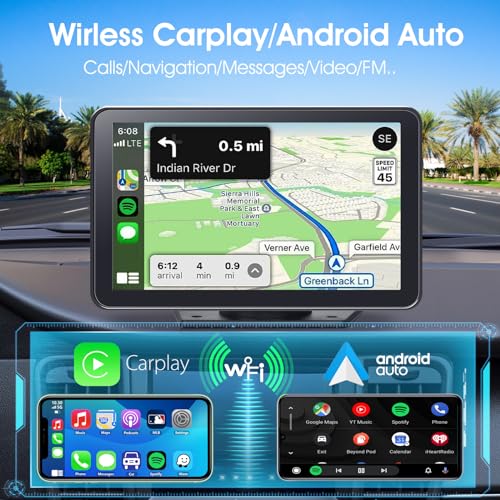 Portable Wireless Carplay Car Stereo