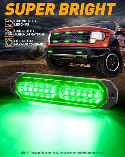 1200T Emergency Strobe Grille Lights (8 Count)