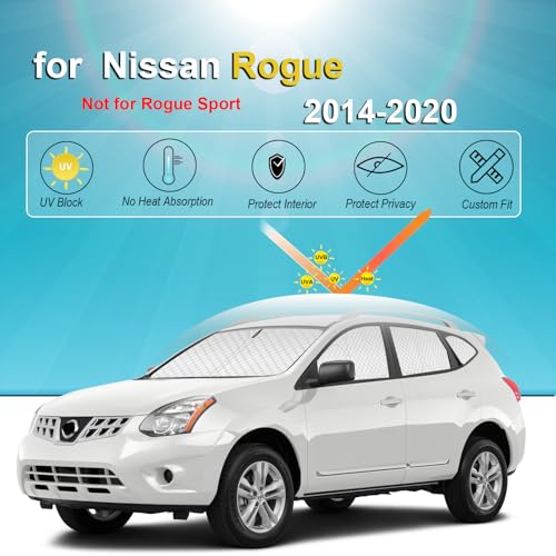 8pcs Thicken Sun Shades for Nissan Rogue