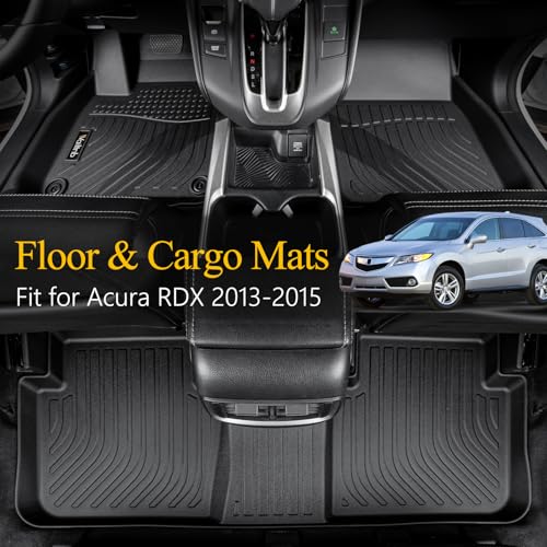 All Weather Floor Mats & Cargo Liner for Acura RDX 2013 2014 2015 Custom Fit Waterproof Durable Easy to Clean fit for Acura RDX 2013