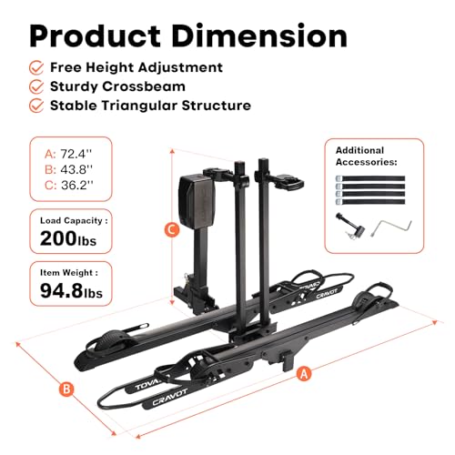 CyberRack E2 Electric Hitch Bike Rack