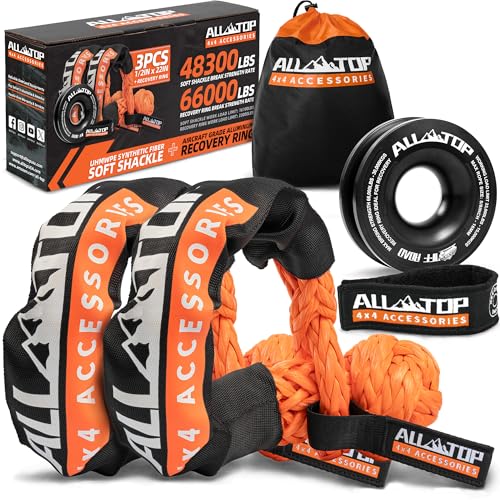 Synthetic Soft Shackle & Recovery Ring Kit (2 Count)