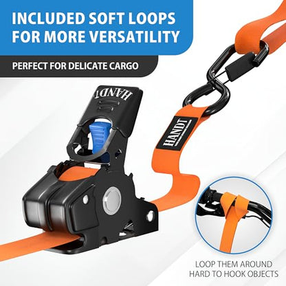 USA Based Retractable Ratchet Straps (2 Count)