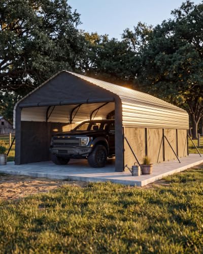 12x20x9 ft Metal Carport