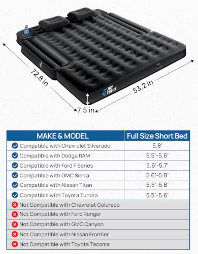 Truck Bed Air Mattress for 5.5