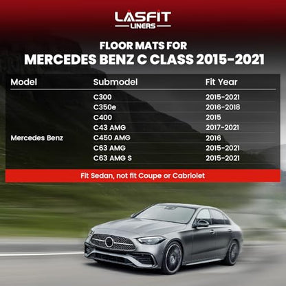 Floor Mats for Mercedes Benz C Class 2015