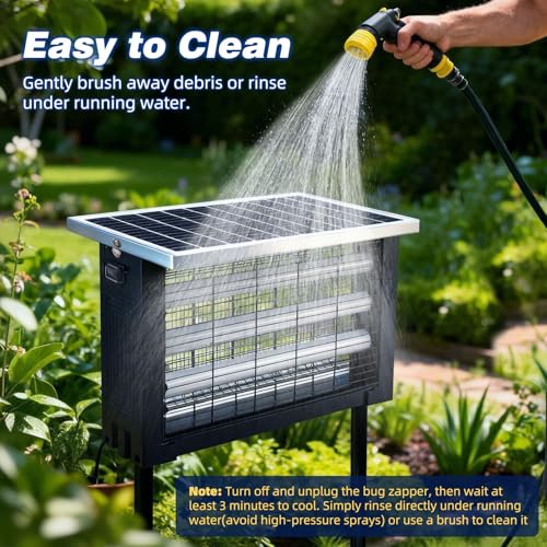 Powerful Large Solar Bug Zapper for 3000 sq.ft with 13FT Extension Cord