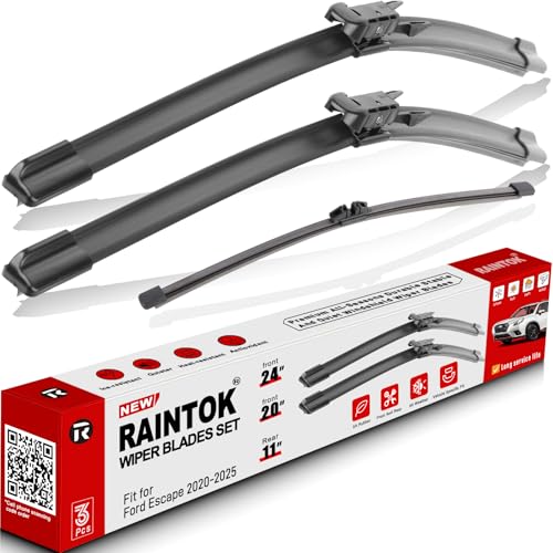 3 Pack Windshield Wiper Blades Replacement for Ford Escape 2020