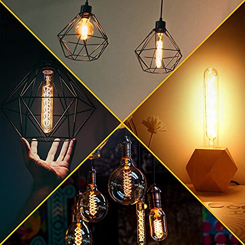 Vintage T10 LED Edison Light Bulb Super Thin Filament