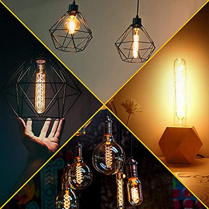 Vintage T10 LED Edison Light Bulb Super Thin Filament