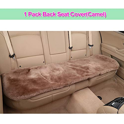 Genuine Sheepskin Car Rear Seat Cover for Fuzzy Fur Wool Cushion