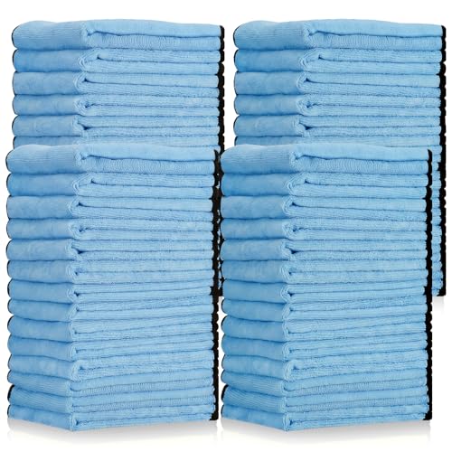 60 Pcs Light Blue Microfiber Towels (60 Count)