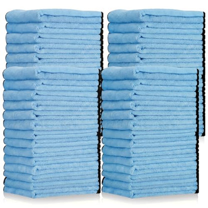 60 Pcs Light Blue Microfiber Towels (60 Count)