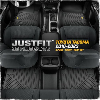 JustFit™ 3D All Weather Floor Mats for Toyota Tacoma 2016