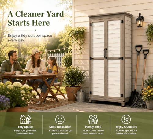 Outdoor Storage Cabinet Store More in Less Space