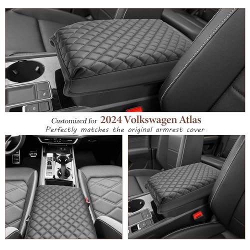 for 2024 2025 2026 Volkswagen Atlas Center Console Cover 2024 2025 2026 VW Atlas Armrest Cover 2024 2025 Atlas SE