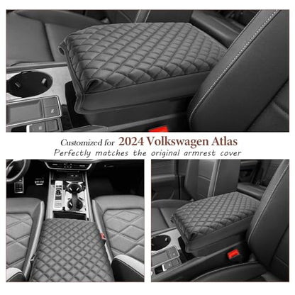 for 2024 2025 2026 Volkswagen Atlas Center Console Cover 2024 2025 2026 VW Atlas Armrest Cover 2024 2025 Atlas SE