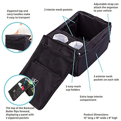 Backseat Butler Family Car Seat Organizer for Road Trips