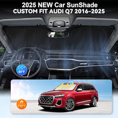 Custom fit Audi Q7 Windshield Sunshade for 2016