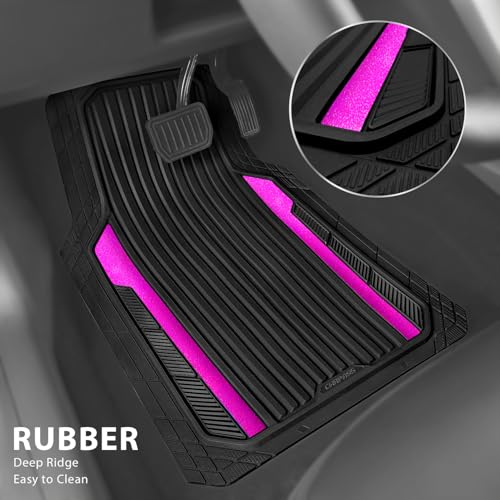 Heavy Duty Rubber Car Mats Metallic