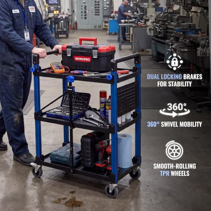 Heavy Duty 3 Tier Utility Cart
