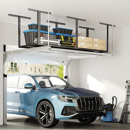 3x8 Overhead Garage Ceiling Storage Rack Adjustable