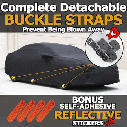 All Weather Waterproof car Cover Good for rain Snow uv Protection dust mid