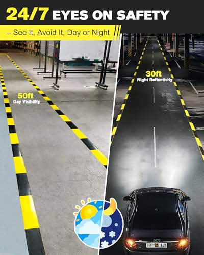 Safety Floor Tape 2 Inch x 108 FT (108 Foot)