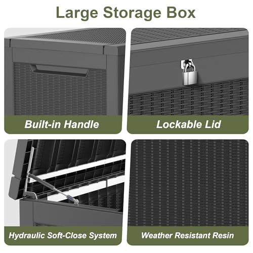 325 Gallon Outdoor Storage Box Waterproof