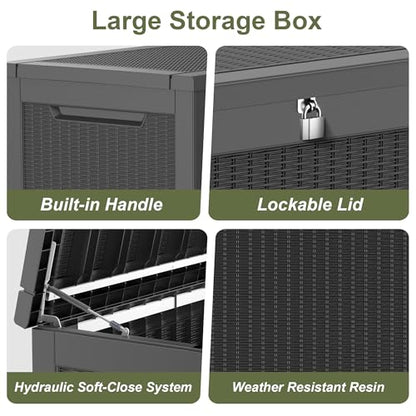 325 Gallon Outdoor Storage Box Waterproof