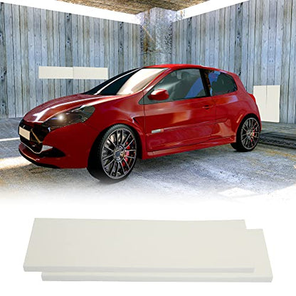 400x120x15mm 2pcs Car Garage Wall Guard Door Bumper Protector Anti Collision Waterproof White