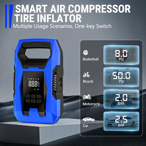 AC DC Tire Inflator Portable Air Compressor