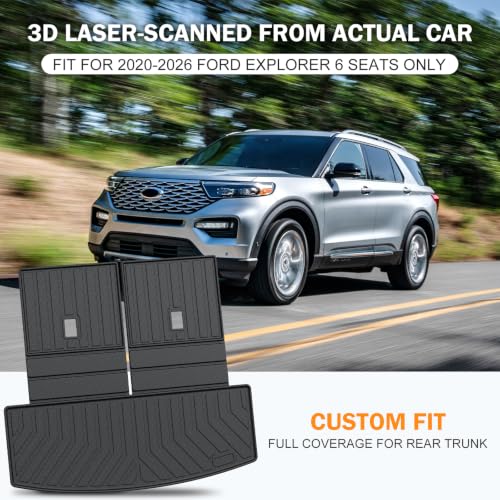 Trunk Cargo Mat for Ford Explorer 2020 (3 Count)