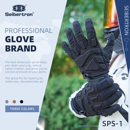 SPS 1 Unisex Touchscreen Road Racing Motorcycle MTB Sports Gloves Also fit BMX MX ATV Mountain Bike Bicycle Cycling Off