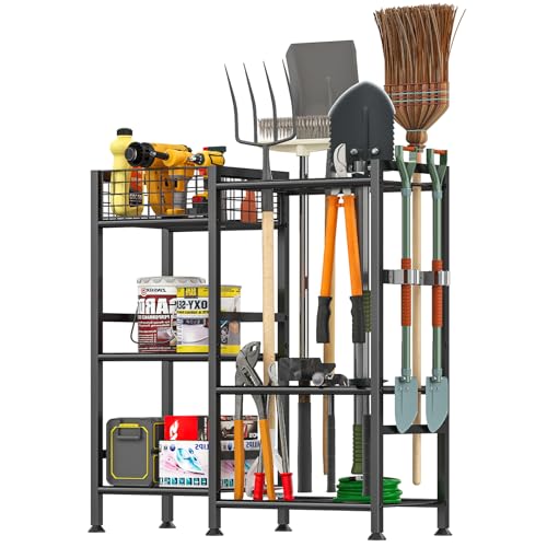 Garden Tool Organizer with Basket