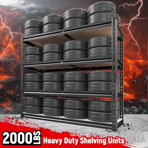 40" W Garage Shelving with Rolled (2 Count)