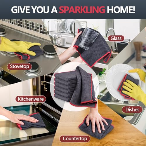 Glass Polishing Streak Free Miracle Cleaning Cloth (6 Count)