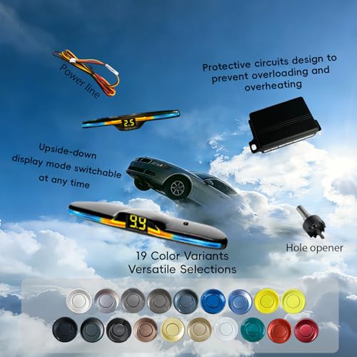 Parking Sensor kit New Feature Rear with Selectable Distance in Feet