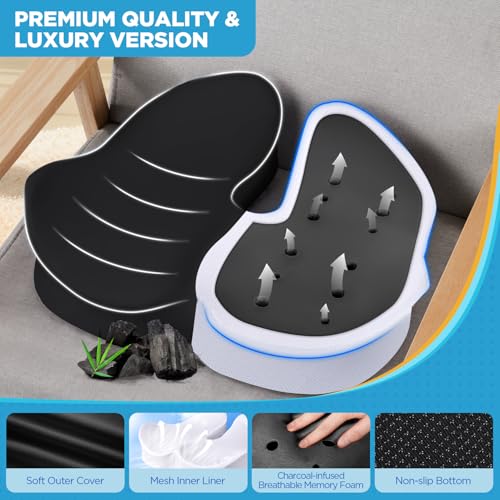 Seat Cushion & Lumbar Support Pillow for Office Chair