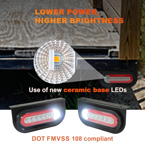 T012 Trailer Lights with Bracket