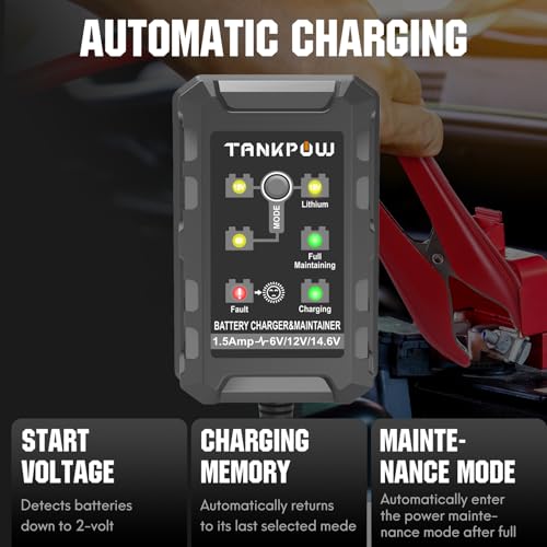 6V 12V 1.5A Automatic Battery Charger
